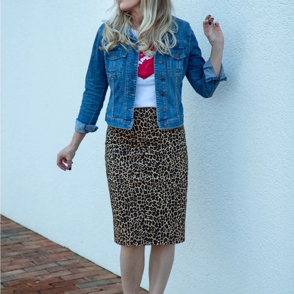 J. Crew Dresses & Skirts - J.Crew leopard skirt jcrew